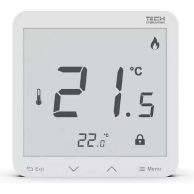 Tech Air Raumcontroller R-8S PLUS, kabellos mit Feuchtemessung, weiss, Thermostat, Weiss Tech Air Raumcontroller R-8S PLUS, kabellos mit Feuchtemessung, weiss, Thermostat, Weiss