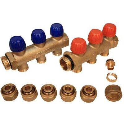 Wavin 1 3-Wege-Verteilerrohrsatz T/16MM ALUPEX, Zubehör Heizen Wavin 1 3-Wege-Verteilerrohrsatz T/16MM ALUPEX, Zubehör Heizen