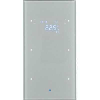 Berker 75642034 Glas-Sensor 2fach, Thermostat, Silber Berker 75642034 Glas-Sensor 2fach, Thermostat, Silber