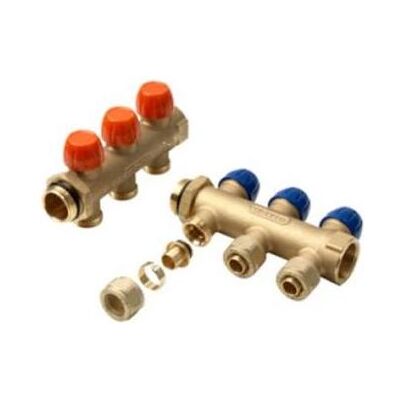 Wavin Tigris Fordelerrørssaet 1 3vejs Inkl. 20x2,0 mm Pex koblingssaet, Zubehör Heizen Wavin Tigris Fordelerrørssaet 1 3vejs Inkl. 20x2,0 mm Pex koblingssaet, Zubehör Heizen