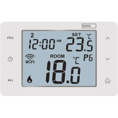 Emos GoSmart Fussbodenheizung-Thermostat P56201UF mit WiFi, programmierbar, verkabelt, Thermostat, Weiss Emos GoSmart Fussbodenheizung-Thermostat P56201UF mit WiFi, programmierbar, verkabelt, Thermostat, Weiss