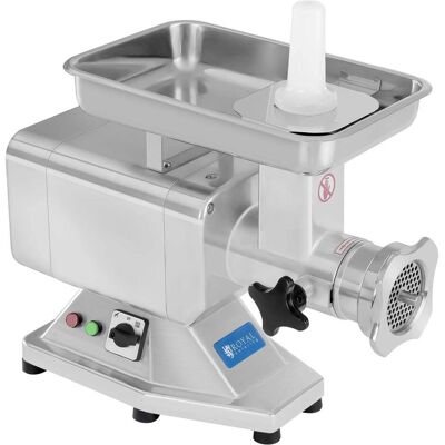 Royal Catering Fleischwolf Edelstahl 1 Messer 1100W 220 Kg H Metzgerei Ladenwolf Elektrischer, Fleischwolf, Silber Royal Catering Fleischwolf Edelstahl 1 Messer 1100W 220 Kg H Metzgerei Ladenwolf Elektrischer, Fleischwolf, Silber