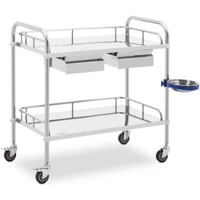 Steinberg Laborbedarf, Laborwagen Edelstahl Aufbewahrungswagen Labor Rollwagen 2 Ablagen 2 Fächer 20 kg Steinberg Laborbedarf, Laborwagen Edelstahl Aufbewahrungswagen Labor Rollwagen 2 Ablagen 2 Fächer 20 kg