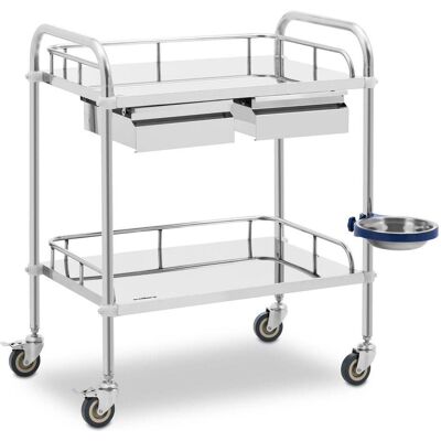 Steinberg Laborbedarf, Laborwagen Edelstahl Aufbewahrungswagen Labor Rollwagen 2 Ablagen 2 Fächer 20 kg Steinberg Laborbedarf, Laborwagen Edelstahl Aufbewahrungswagen Labor Rollwagen 2 Ablagen 2 Fächer 20 kg