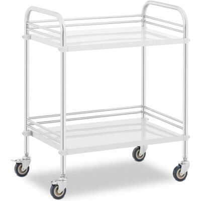 Steinberg Laborbedarf, Laborwagen Edelstahl Aufbewahrungswagen Labor Rollwagen 2 Ablagen 20 kg Bremsen Steinberg Laborbedarf, Laborwagen Edelstahl Aufbewahrungswagen Labor Rollwagen 2 Ablagen 20 kg Bremsen