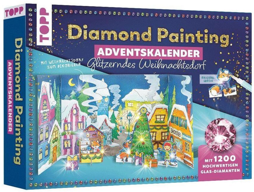 Diamond Painting Adventskalender Glitzerndes Weihnachtsdorf Diamond Painting Adventskalender Glitzerndes Weihnachtsdorf