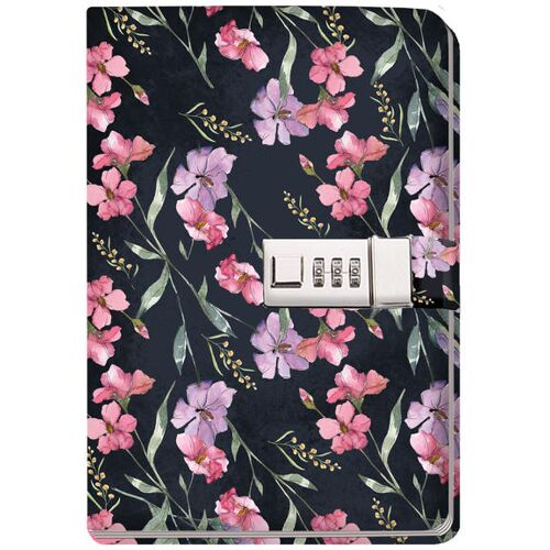 Trötsch Verlag GmbH Trötsch Tagebuch Mit Zahlenschloss Flowers