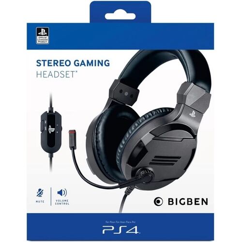 Bigben Stereo Gaming Headset V3 Für Ps4 Und Pc Kopfhörer Titan