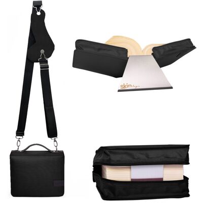 Barth & Bauer Sartoriusskin Tasche Basic 2.0 Gr. L In Onyx-Schwarz Mit Tragegurt & Buchstütze Barth & Bauer Sartoriusskin Tasche Basic 2.0 Gr. L In Onyx-Schwarz Mit Tragegurt & Buchstütze