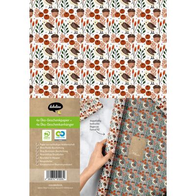dabelino Geschenkpapier Set Weihnachten Für Erwachsene: Vögel (Retro Skandinavischer Stil Edel Grau Weiß) dabelino Geschenkpapier Set Weihnachten Für Erwachsene: Vögel (Retro Skandinavischer Stil Edel Grau Weiß)
