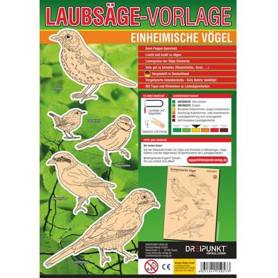 Dreipunkt Verlag Laubsägevorlage Einheimische Vögel Dreipunkt Verlag Laubsägevorlage Einheimische Vögel