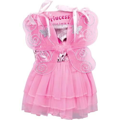 Legler Small Foot 5770 – Kostüm Celia Rosa Feen-Kleid Prinzessinen-Kleid Kinderkostüm Größe: 92-98