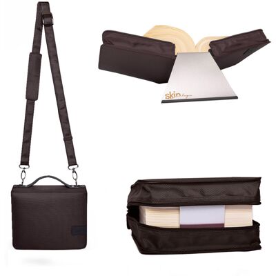 Barth & Bauer Sartoriusskin Tasche Basic Gr. L In Kaffee-Braun Mit Tragegurt & Buchstütze Barth & Bauer Sartoriusskin Tasche Basic Gr. L In Kaffee-Braun Mit Tragegurt & Buchstütze