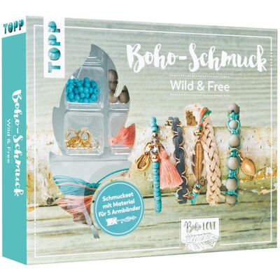 frechverlag GmbH Boho-Schmuckset Wild & Free (Türkis/ Lachs) frechverlag GmbH Boho-Schmuckset Wild & Free (Türkis/ Lachs)