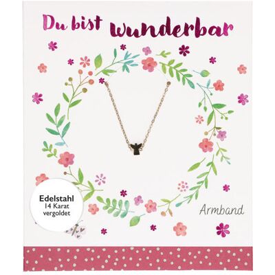 Butzon & Bercker Armband Aus Edelstahl Mit Engel-Anhänger Butzon & Bercker Armband Aus Edelstahl Mit Engel-Anhänger