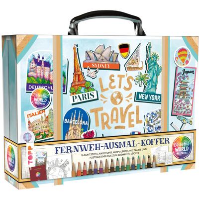 frechverlag GmbH Colorful World Weltreise - Fernweh-Ausmal-Koffer frechverlag GmbH Colorful World Weltreise - Fernweh-Ausmal-Koffer