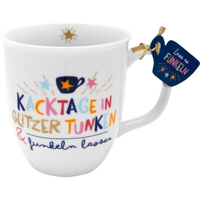 Sheepworld 47375 Tasse - Buntes Muster & Gold - 40cl - Tasse Sheepworld 47375 Tasse - Buntes Muster & Gold - 40cl - Tasse