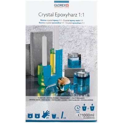 Glorex Crystal Epoxyharz 1:1 1000ml (2x500ml) Glorex Crystal Epoxyharz 1:1 1000ml (2x500ml)