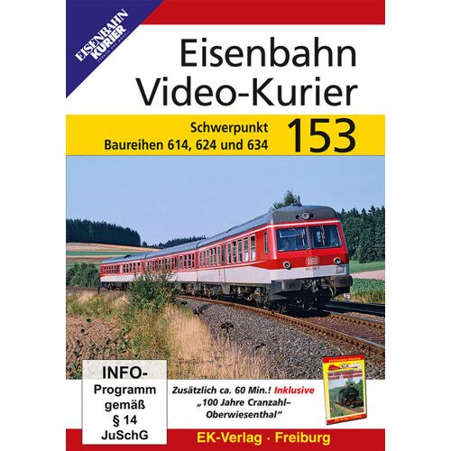 EK-Verlag Eisenbahn Video-Kurier. Tl.153 Dvd-Video