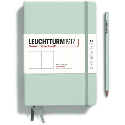 LEUCHTTURM1917 Notizbuch Medium (A5) Hardcover 251 Nummerierte Seiten Mint Green Blanko LEUCHTTURM1917 Notizbuch Medium (A5) Hardcover 251 Nummerierte Seiten Mint Green Blanko