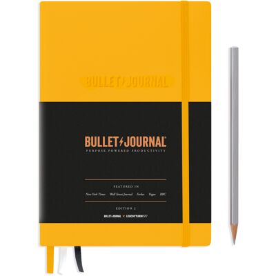 LEUCHTTURM1917 Bullet Journal Edition 2 Medium (A5) Hardcover 206 Nummerierte Seiten Yellow24 Dotted LEUCHTTURM1917 Bullet Journal Edition 2 Medium (A5) Hardcover 206 Nummerierte Seiten Yellow24 Dotted