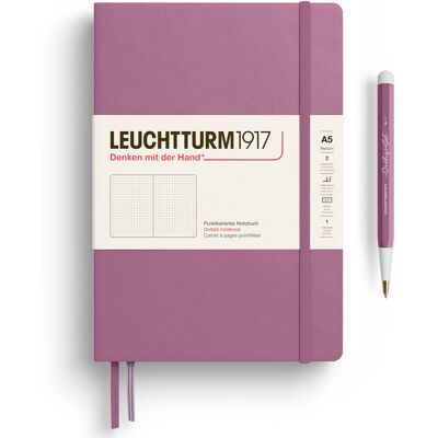 LEUCHTTURM1917 Notizbuch Medium (A5) Hardcover 251 Nummerierte Seiten Dusty Rose Dotted LEUCHTTURM1917 Notizbuch Medium (A5) Hardcover 251 Nummerierte Seiten Dusty Rose Dotted