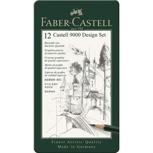Faber-Castell Bleistifte Castell 9000 Design Set 5b-5h 12er Set