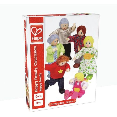 Toynamics Hape - Puppenfamilie - Helle Hautfarbe