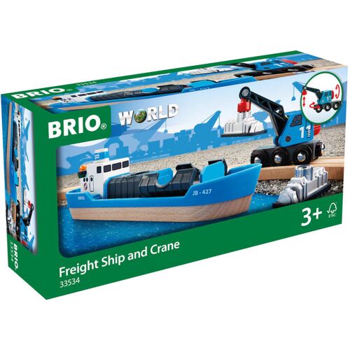 Ravensburger Brio - Containerschiff Mit Kranwagen