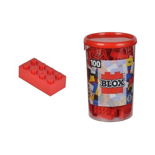 Simba Toys GmbH & Co. Simba 10411890 - Blox Steine In Dose Konstruktionsspielzeug 100 Rot