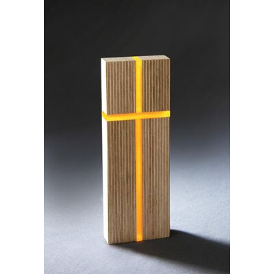 Praxisverlag buch+musik - Licht-Kreuz - Natürliche Holzsymbol - Geschenk - 18.2x6.3cm - Dekor Praxisverlag buch+musik - Licht-Kreuz - Natürliche Holzsymbol - Geschenk - 18.2x6.3cm - Dekor