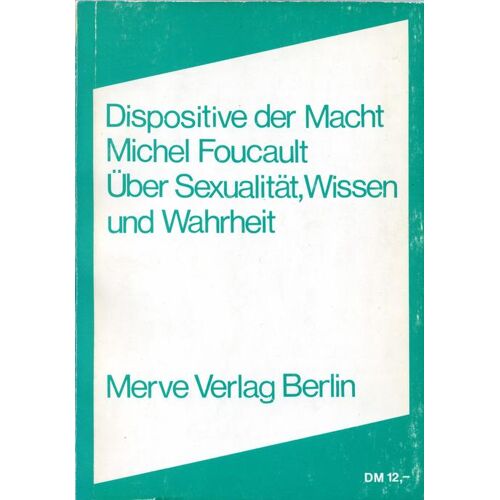 Merve Verlag GmbH Dispositive Der Macht