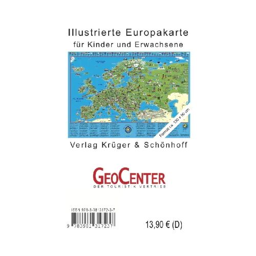 Krüger & Schönhoff Verlag Kinder Europakarte