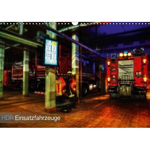 Calvendo Hdr Einsatzfahrzeuge (Wandkalender Immerwährend Din A3 Quer)
