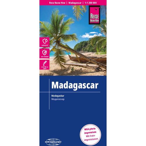 Reise Know-How Rump GmbH Reise Know-How Landkarte Madagaskar / Madagascar (1:1.200.000)