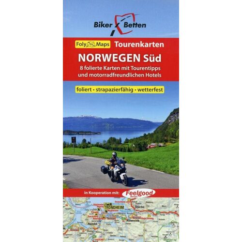 Touristik-Verlag Vellmar Norwegen Süd 1 : 600 000. 8 Folierte Karten Mit Tourentipps Und Motorradfreundlichen Hotels
