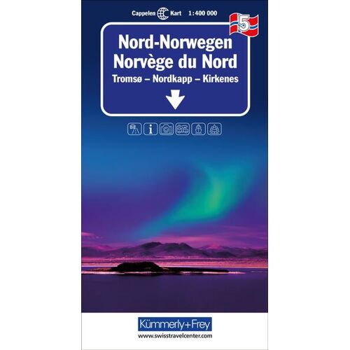 Kümmerly und Frey Nord-Norwegen Nr. 05 Regionalkarte Norwegen 1:400 000