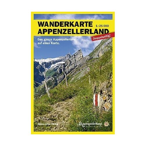 Appenzeller Verlag Wanderkarte Appenzellerland 1:25000