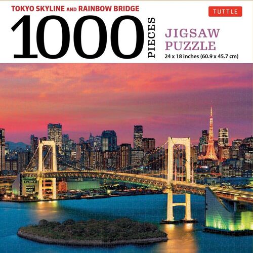 Tuttle Publishing Tokyo Skyline And Rainbow Bridge - 1000 Piece Jigsaw Puzzle