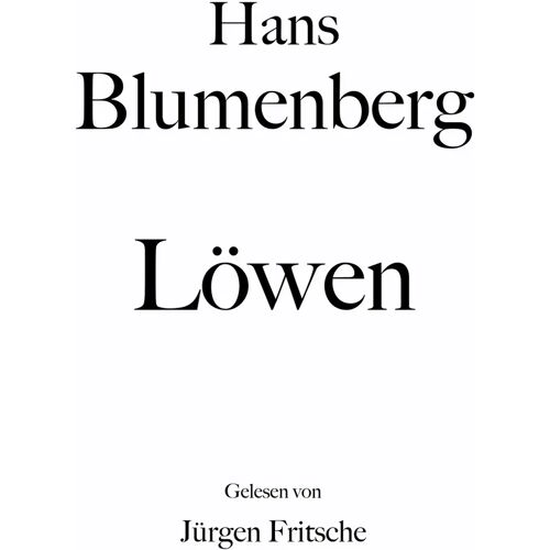 BÄNG Management & Verlag Hans Blumenberg: Löwen