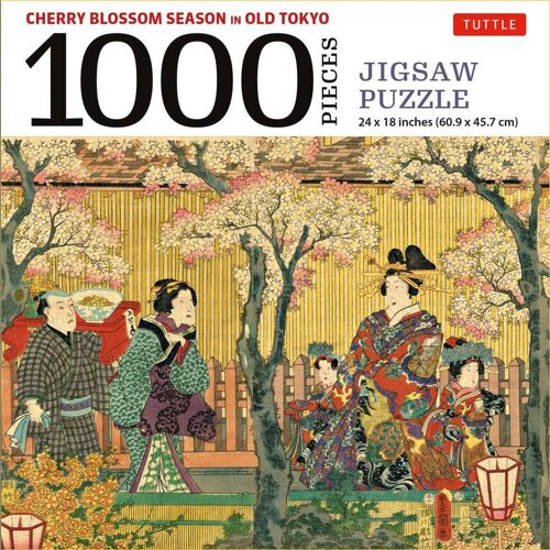 Tuttle Publishing Cherry Blossom Season In Old Tokyo- 1000 Piece Jigsaw Puzzle