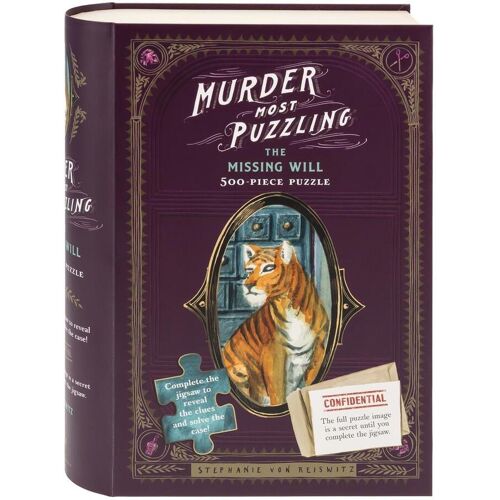 Chronicle Books Murder Most Puzzling: The Missing Will 500-Piece Puzzle