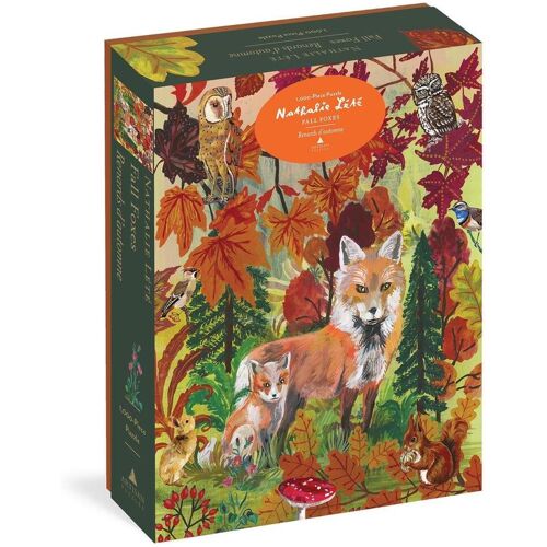 Artisan Publishers Nathalie Lété Fall Foxes 1000-Piece Puzzle