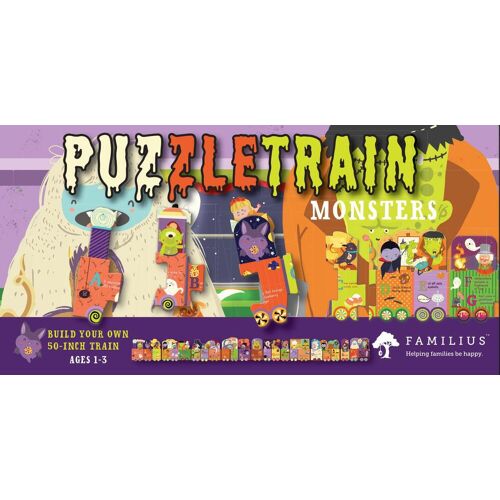 FAMILIUS LLC Puzzletrain: Monsters 26-Piece Puzzle