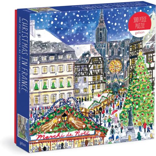 Galison Michael Storrings Christmas In France 500 Piece Puzzle