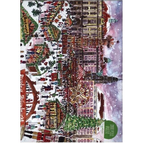 Galison Michael Storrings Christmas Market 1000 Piece Puzzle