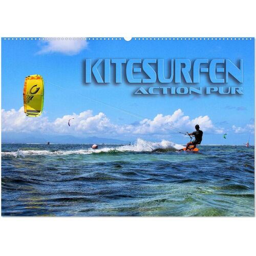 Calvendo Kitesurfen – Action Pur (Wandkalender 2024 Din A2 Quer) Calvendo Monatskalender