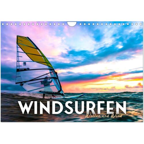 Calvendo Windsurfen – Wellen Und Wind (Wandkalender 2024 Din A4 Quer) Calvendo Monatskalender
