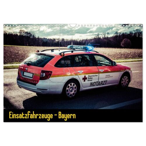 Calvendo Einsatzfahrzeuge – Bayern (Wandkalender 2024 Din A3 Quer) Calvendo Monatskalender