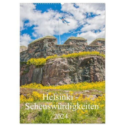 Helsinki - Sehenswürdigkeiten (Wandkalender 2024 Din A2 Hoch) Calvendo Monatskalender